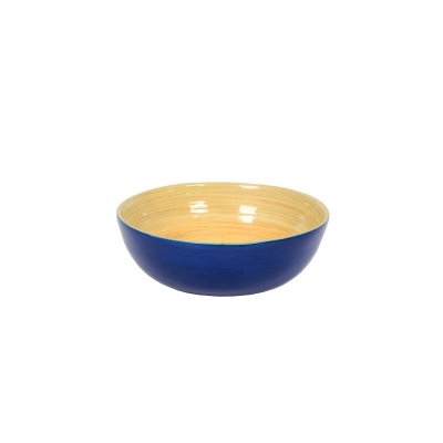 Bamboo bowl Blue mat Small (15 x 5 cms, d x h)