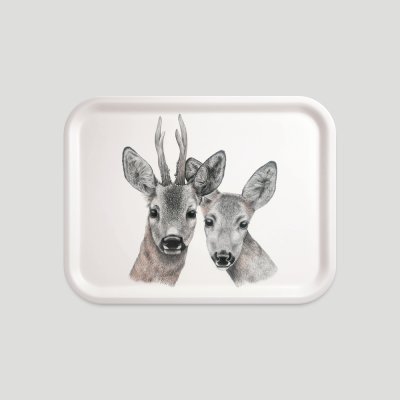 tray roe deer beech wood melamine